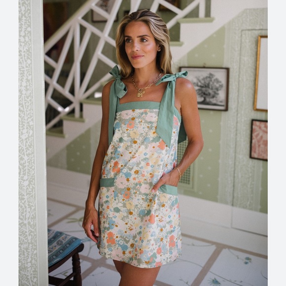 Hermoza Dresses & Skirts - NWT Hermoza x Julia Berolzheimer Blooming Hillary Tie Dress S